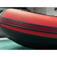 Лодка моторная килевая Kitt Boats 350 НДНД красно-черный